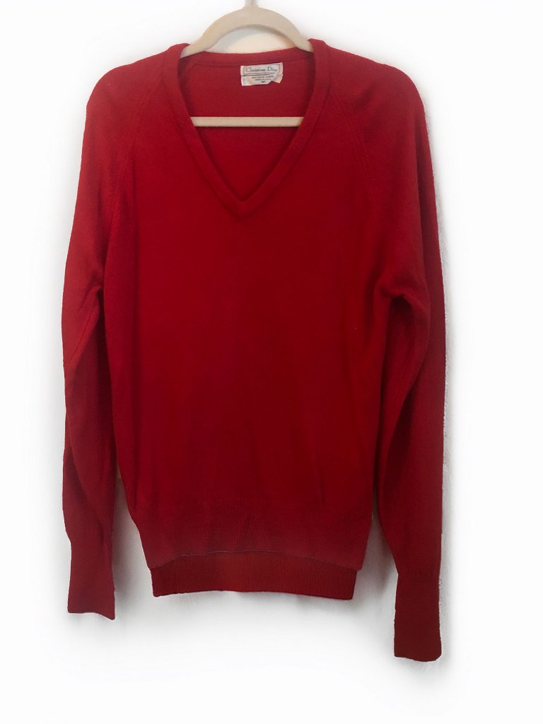 Vintage Christian Dior Red Sweater